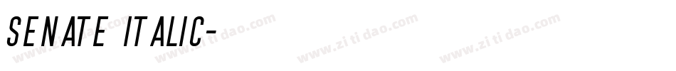 Senate Italic字体转换